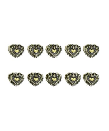 Worparsen Nail Art Decors Attractive Flower Love Heart Bear Modeling Fake Nail Decor Resistant Realistic Looking J