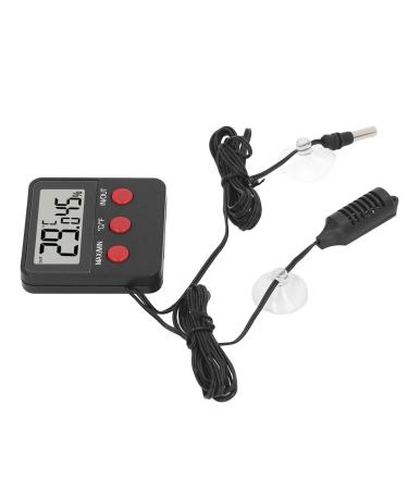Mini-Digital thermometer hygrometer with 2 probes internal temperature and air humidity meter for incubator-reptile-plant terrarium
