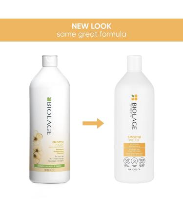 BIOLAGE Smooth Proof Shampoo - Frizz Control for Frizzy Hair | Paraben & Silicone-Free | Vegan | 33.8 Fl Oz - Buy Online on SooperMarket.com