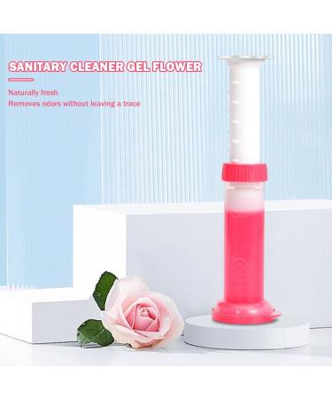 AMZLORD Floral Cleanser Flower Fragrance Toilets Deodorization Gel Remove Odors Dirt Long Lasting Bathroom Air Freshener Red - Buy Online on SooperMarket.com