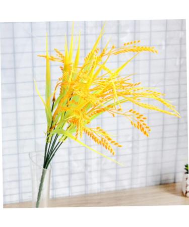 DECHOUS 4pcs 7 Simulated Rice Wheat Flower Natural Wheat Ears Flowers Artificial Wheat Stalks Wheat Decor Tall Wheat Ears Dried Flowers Fall Flower Bouquet Plastic Dining Table - Buy Online on SooperMarket.com