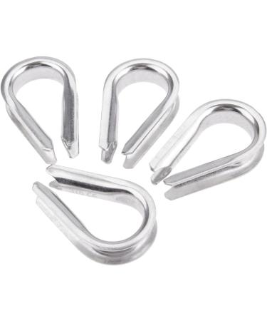 4Pcs 1/2 Wire Rope Chain Thimble Set - Boat Rigging Anchor Splicing | 316 Stainless Steel - Buy Online on SooperMarket.com
