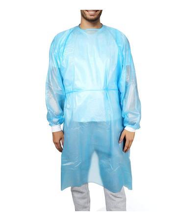 Patient Aid 20-Pack PPE Gown Disposable Isolation FDA Registered Level 2 PP+PE 40gsm Full Back Double Tie 63 L Hospital Quality XL 20