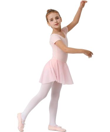 DanSwan Ballet Pink Long Sleeve Leotard Tutu Dress for Toddler Girls 4-5T - Buy Online on SooperMarket.com