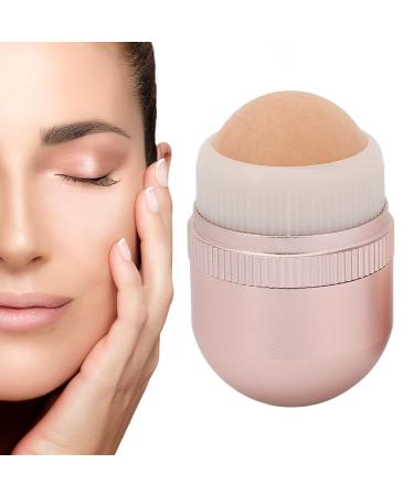 Portable Oil Absorbing Volcanic Face Roller - Reusable Mini Makeup Tool for Oily Skin (Pale Pink) | Best Facial Roller for Oil Control - Buy Online on SooperMarket.com