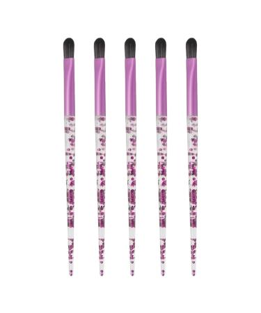 5pcs Eyeshadow Brush Set Soft Hair Eyeshadow Brush Premium Eye Makeup Brush Portable Glitter Handle Eye Makeup Brush for Eyeshadow Eyebrow Eyeliner Blending Concealer