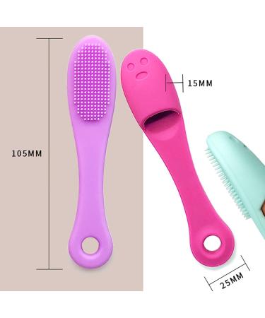 5-Pack Soft Silicone Facial Cleansing Brushes - Gentle Cleanser for Blackhead Removal and Massage - Buy Online on SooperMarket.com