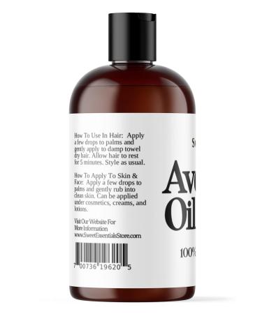 Organic Cold-Pressed Avocado Oil - 4oz | 100% Pure NON-GMO Imported - Premium Quality Cooking Oil - Buy Online on SooperMarket.com