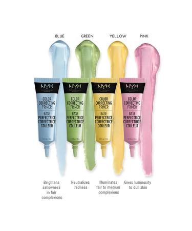 NYX Cosmetics Color Correcting Liquid Primer Green - Corrects Redness and Evens Skin Tone - Buy Online on SooperMarket.com