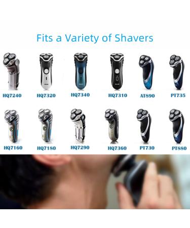 HQ8 Replacement Heads for Norelco Aquatec Shavers - Compatible with Philips Razor PT720 AT880 AT810 - 3 Pack HQ8 Blades - Buy Online on SooperMarket.com