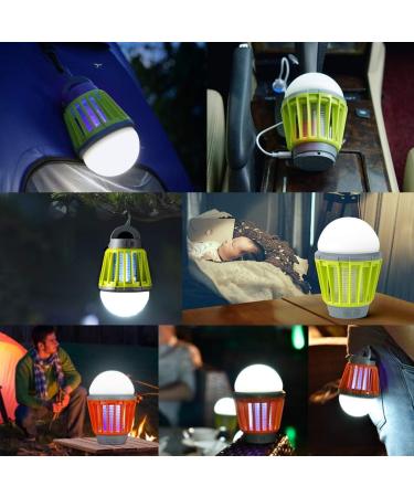 Mosquito Zapper Bug Killer Outdoor Camping Lantern 3 Modes Lighting Green - Buy Online on SooperMarket.com