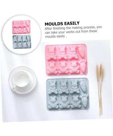 Alipis 2pcs Silicone Cake Mold Clay Molds Candy Molds Easter Themed Molds DIY Baking Moulds Candy Decor Baking Accessory Silicone Molds Crystal Cupcake Chocolate Accessories Silica Gel - Buy Online on SooperMarket.com