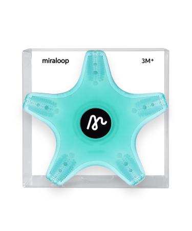 Miraloop bite ring for baby Starfish Beißring toys from food -safe silicone to stimulate and massage the gums.