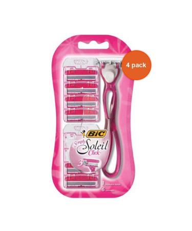 BIC Simply Soleil Click Razor Plus (Pack of 4)