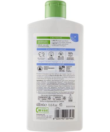BIO Bagnoschiuma Biologico Aloe & Tea Tree Oil 400 ml - Addolcente | Natural Organic Shower Gel for Soft Skin | International Shipping Available - Buy Online on SooperMarket.com
