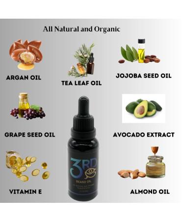 Vegan Beard Care Oil - Softens & Promotes Growth with Argan Tea Tree Grapeseed & Jojoba Oil - Buy Online on SooperMarket.com