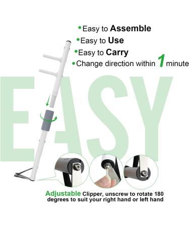 Long Handled Toenail Clippers Wide Jaw Opening Free Bending for Thick Nails for The Seniors Overweight Disabled with Arthritis Easy Reach Pedicure Auxiliary Tools (L-Length 28.3 inch) - Buy Online on SooperMarket.com