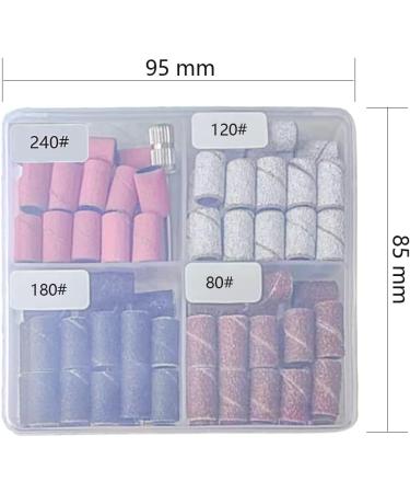 Luckaide Grinding Sleeve Nail Cutter 100 Pieces Grit 80/120/240 Grinding Caps for Manicure & Pedicure Best Quality Nail Miller Attachments for International Shipping - Buy Online on SooperMarket.com