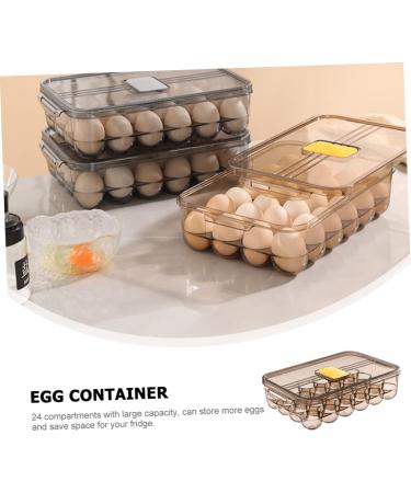 Healeved Box Egg Carton Refrigerator Eggs Fridge Egg Dispenser Fridge Egg Holder Egg Holders re-usable - Buy Online on SooperMarket.com