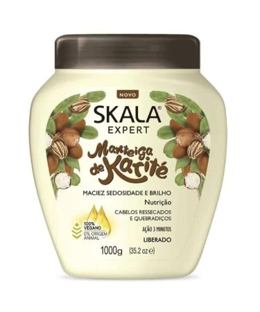 Skala - Expert - Creme de Tratamento Manteiga Karite 1 Kg - (Shea Butter Treatment Cream Net 33.81 Oz)