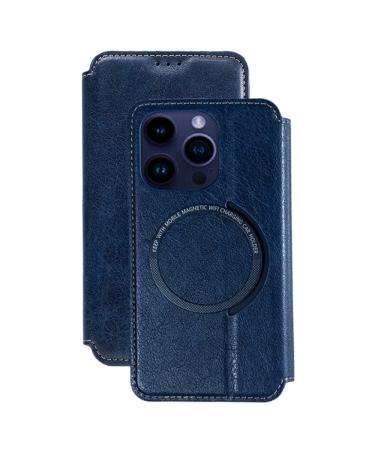 lefeda Leather Case for Iphone 14Pro Max/14 Pro/14 Plus/14 Flip Wallet Cover with Card Slot Bracket Earthquake Anti-Fall Protection Case Blue 14 Pro 6.1'' 14 Pro 6.1'' Blue