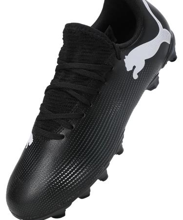 PUMA Unisex Kids Future 7 Play FG/AG Jr Soccer Shoe - Black/White - Size 31 EU | International Shipping Available - Buy Online on SooperMarket.com