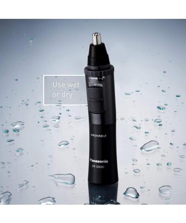 Panasonic Men's Ear and Nose Hair Trimmer | Wet/Dry, Hypoallergenic Dual Edge Blade | ER-GN30-H Black - Buy Online on SooperMarket.com