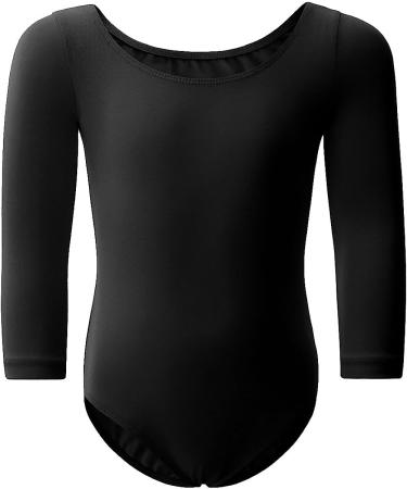 WEGETIT Girls Gymnastics Leotard Toddler Ballet Long Sleeve Dance Tutu - Black (8-10 Years) - Buy Online on SooperMarket.com