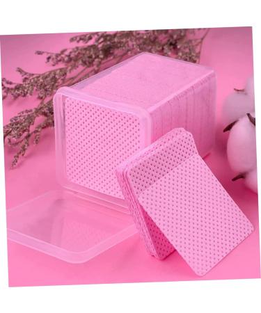 FRCOLOR 1200 Pcs Lint-Free Nail Towels | Pure Cotton Cleaning Paper | Anti-Clogging | 4.8x4.8cm | Pink | Perfect for Nail Salons & At-Home Use - Buy Online on SooperMarket.com