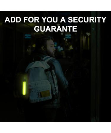 Sylanda LED Flashing Lights for School Bags | 4-Piece Waterproof Reflector Set | Safety Lights for Kids' Backpacks | Ideal for Hiking & Jogging - Yellow - Buy Online on SooperMarket.com