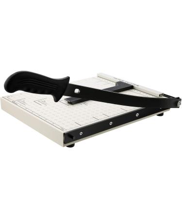 Paper Trimmer  A4 Paper Cutter  Heavy Duty Photo Guillotine Paper Cutter Machine for Office Home Use  12 inch Cut Length  12.5" x 9.8" (Use for A4-B7) White - Buy Online on SooperMarket.com