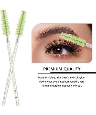 XPP Disposable Eyelash Brushes 100PCS - Crystal Green Mascara Wands for Brow Spoolie and Castor Oil Application - Buy Online on SooperMarket.com