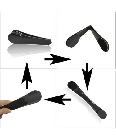 Back Applicator Long Handle Lotion Applicator for Back Portable Travel Self Sunscreen Applicator with Long Reach Folding Handle for Elderly Women (Black) cream applicator - Buy Online on SooperMarket.com