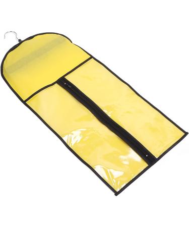 Wig Stand Hair Extension Storage Bag Portable Dustproof Hair Extension Holder with Zipper for Daily Travel Use (Yellow) - Buy Online on SooperMarket.com