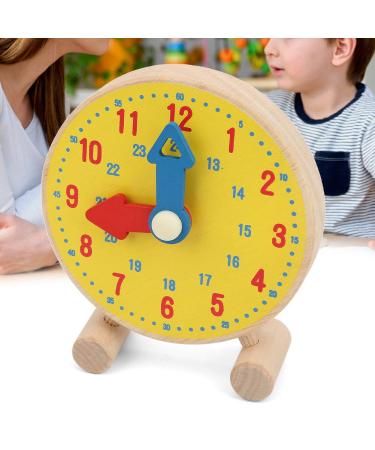 Wooden Clock Toy for Kids | Toddler Learning Time Model | Educational Toy for Children 3+ - Buy Online on SooperMarket.com