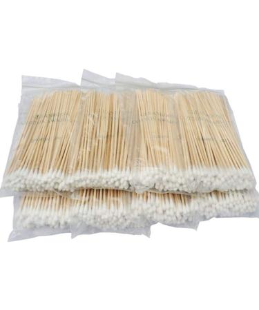 Long Wooden Handle Cotton Swabs - 400 Pack | Eco-Friendly Makeup Removal & Cleaning Tools - Buy Online on SooperMarket.com