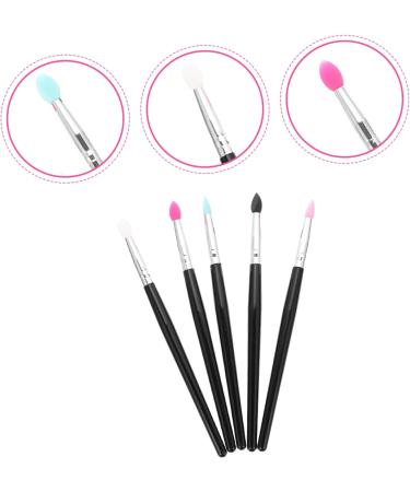 Mikinona 5pcs Silicone Eyeshadow Brush Makeup Brush Eyeshadow Makeup Sponge Makeup Tool Make up Accessories - Buy Online on SooperMarket.com