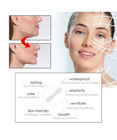 100PCS Invisible Face Tape - Waterproof Facial Lifting Tape for Wrinkles Removal & Double Chin Achieve a Slim & Firm Face - Buy Online on SooperMarket.com