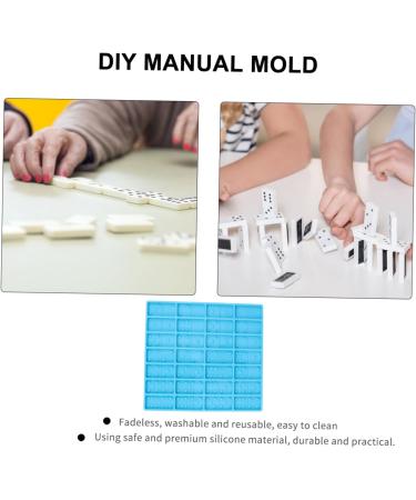 NUOBESTY Chocolate Candy Molds Chocolate Molds 2pcs Mold Silica Gel 3D Chocolate Candies Self Made Resin Molds Dominoes Resin Moulds Bluex2pcs 20.5X8.5X0.8CMx2pcs - Buy Online on SooperMarket.com