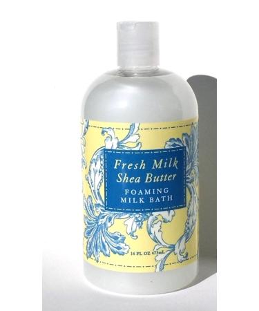 Greenwich Bay Fresh Milk Bubble Bath  Foaming Milk Bath with Buttermilk  Shea Butter and Cocoa Butter 16 oz.