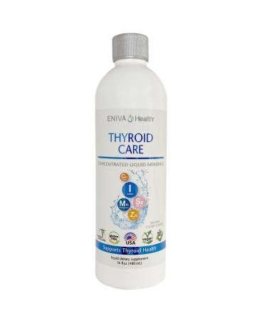 Eniva Health Thyroid Support Supplement with Liquid Ionic Iodine (16oz) Metabolism Energy and Focus - Vegan & Non-GMO. Liquid Fast Results. Zero Sugar. Zero Calories