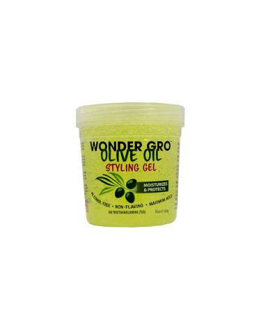 Wonder Gro Olive Oil Hair Styling 16 fl oz - Non-Flaking & Alcohol-Free - Moisturizes Protects