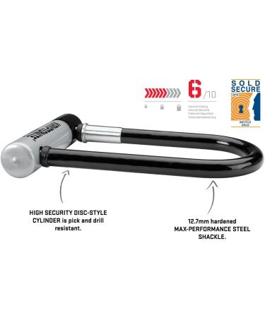 Kryptonite Kryptolok Mini-7 12.7mm U-Lock Bicycle Lock - Black - Buy Online on SooperMarket.com