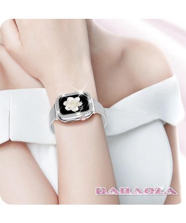 DABAOZA Bling Crystal Apple Watch 38mm Case - Women's Dressy Diamonds Cover for iWatch Series 1-8 & SE - Silver 38mm - Buy Online on SooperMarket.com