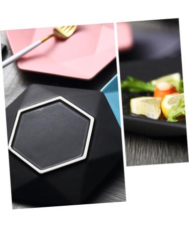 Zerodeko Porcelain Dish Round Serving Dish Service Plate Ceramic Steak Dish Lunch Bucks Ceramic Steak Plate Appetizer Plate Serving Platters Kitchen Appliance Plates Dessert Platters medium Pink - Buy Online on SooperMarket.com