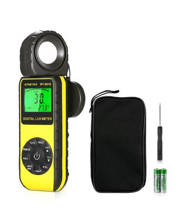 BTMETER BT-881E Digital Illuminance/Light Meter, Measure Lights 0.01300,000 Lux (0.0130,000 FC) Foot Candles, Par Meter Luxmeter for Plants Aquarium Light Tester BT-881E (0.01300,000 Lux)