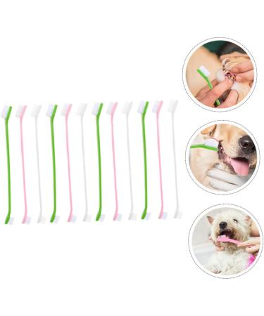 CORHAD 12pcs Double Head Dog Toothbrush Dog Finger Toothbrush Dog Toothbrush Toothpaste Dog Tooth Care Pp - Buy Online on SooperMarket.com