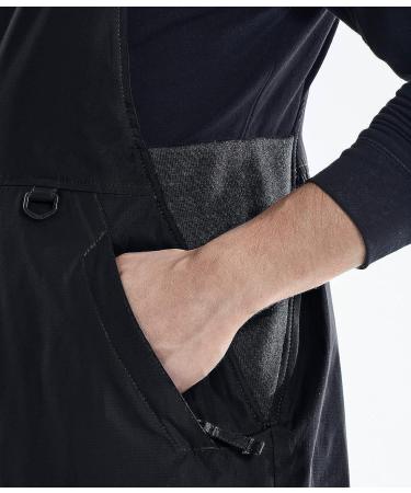 TSLA Men's Winter Snow Bibs - Waterproof & Insulated Overalls | Black Large - Buy Online on SooperMarket.com
