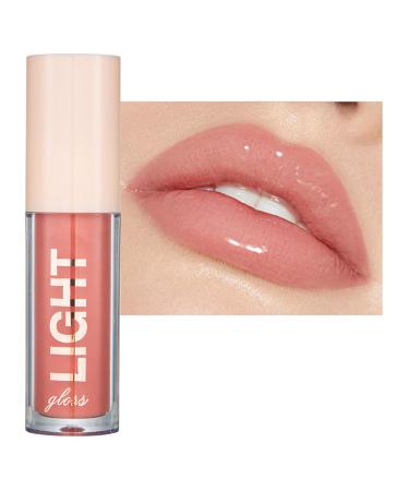 Lip Gloss Hydrating Tinted Lipgloss Watery Mirror-Like Liquid Lipstick Lightweight High Pigmented Moisturized Plumping Lip Gloss Long Lasting Soft High-Glossy Lip Stain (806)