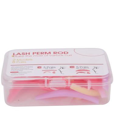 16 Pieces Silicone Eyelash Perming Curler Perm Pad Reusable Eyelash Perm Pads Eyelash Curling Pad Lash Lifting Tool Set for Different Length Eyelashes